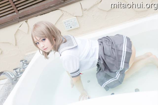 美少女COSerのらねこ露背毛衣 JK死库水写真